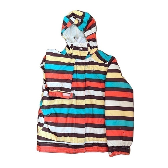 Roxy Jr Girls Winter Jacket Multicolored Size 14 - Picture 1 of 12